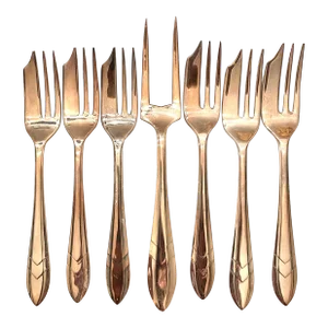 Vintage Loxley Silver Plate Pastry Set- 7 Pieces