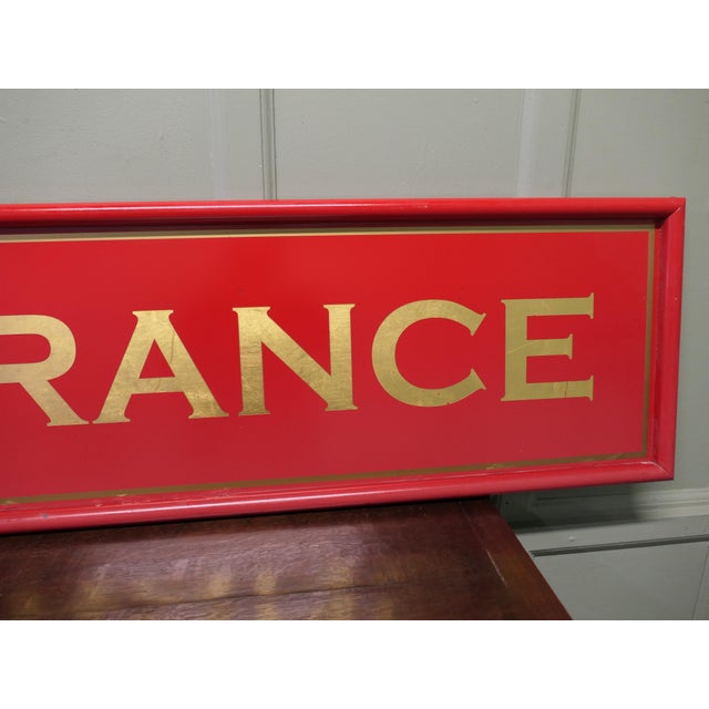 Long Entrance Sign, 1960s For Sale - Image 4 of 8