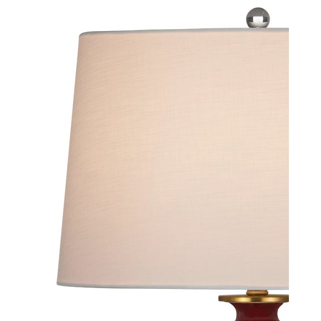 Currey & Company Currey & Company Imperial Red Table Lamp For Sale - Image 4 of 4