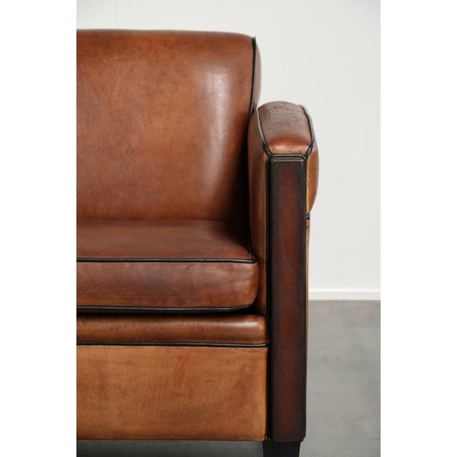 Vintage Art Deco Sheepskin Armchair For Sale - Image 9 of 13