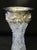 American 1920s American Brilliant Cut Crystal & Sterling Vase For Sale - Image 3 of 10