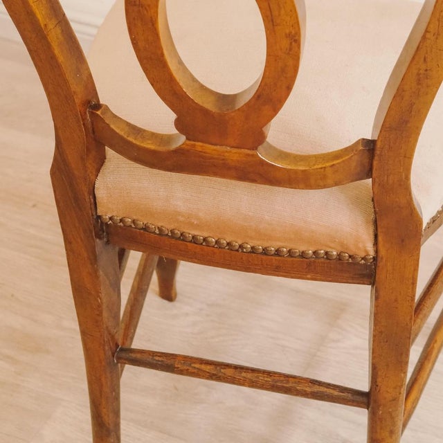 Louis Philippe Chair in Walnut, 1860 For Sale - Image 9 of 13