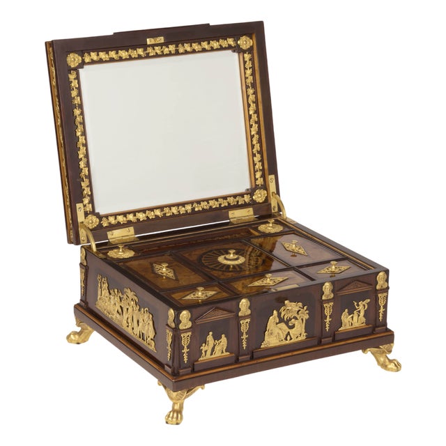 Austrian Empire Sewing and Writing Box attributed to Franz D. Detler, Vienna, 1805-1820 For Sale
