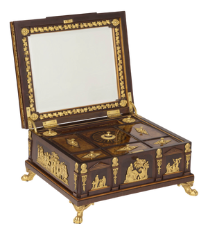 Austrian Empire Sewing and Writing Box attributed to Franz D. Detler, Vienna, 1805-1820