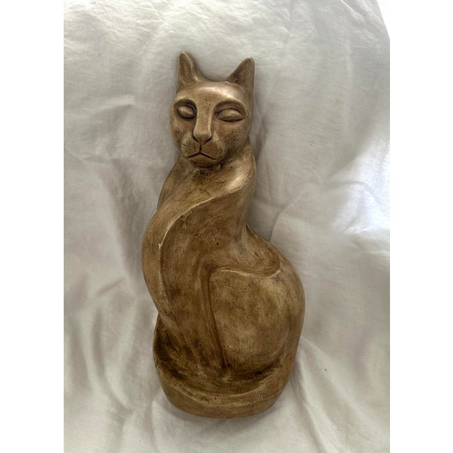 1970s Eqyptian Bastet Cat Goddess Statue For Sale - Image 5 of 6