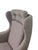 Late 20th Century Modern Mid-Century Style High-Back Swivel Wing Lounge Chair For Sale - Image 5 of 18