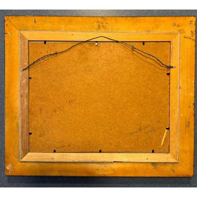 Mid-Century Portrait of a Young Girl in Ornate Gilt Frame Mid Size For Sale In Philadelphia - Image 6 of 8