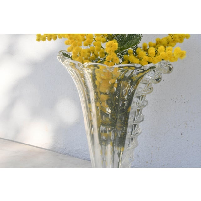 Art Decò Murano Bullicante Vase by Barovier & Toso, 1950s For Sale - Image 10 of 10