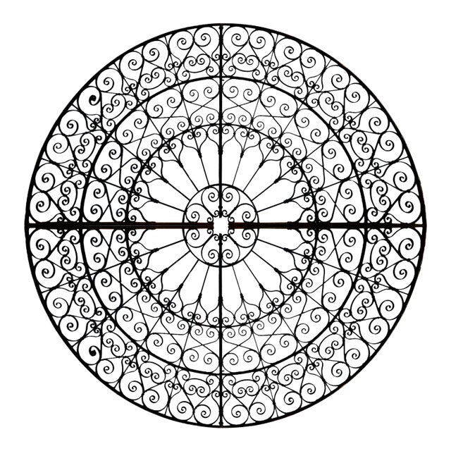 Antique Skylight Grill - Wrought Iron For Sale