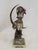 A stunning antique French art nouveau bronze sculpture of the personification of night (La Nuit) (woman sitting on a moon...