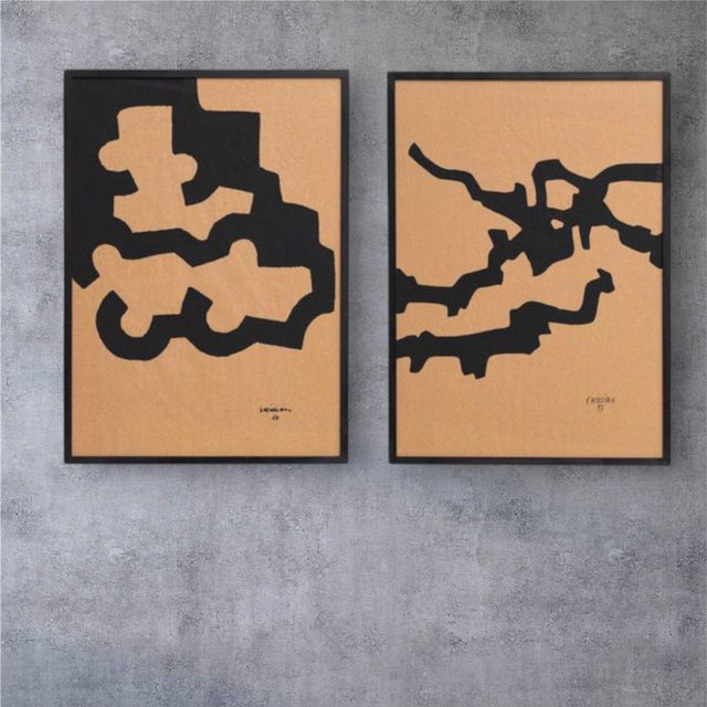 Eduardo Chillida, Compositions, Prints, 1990, Set of 2 For Sale - Image 4 of 9