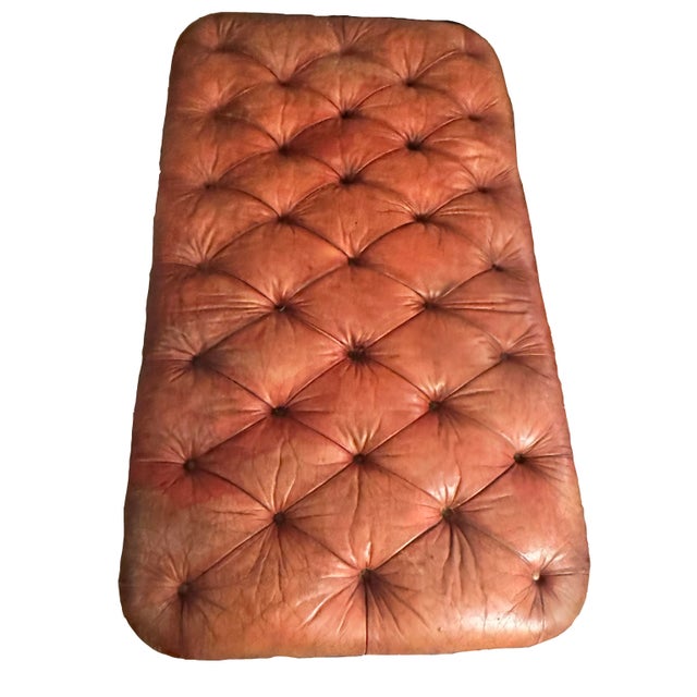 George Smith 1990s Standard Tufted Oversized Ottoman Coffee Table Attributed to George Smith For Sale - Image 4 of 4