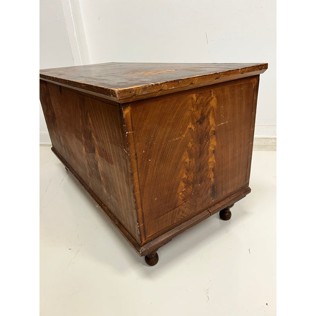 Early 20th Century Antique Pine Wood Blanket Chest Chairish