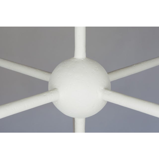 Sculpture Materials Bourgeois Boheme Atelier 12 Arm Plaster of Paris Chandelier, Avron Chandelier For Sale - Image 7 of 10