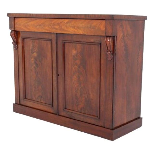 Victorian Side Cabinet in Mahogany, 1860 For Sale
