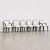 Mid-Century Modern Tommi Parzinger Attr. Double X-Back Dining Chairs, Mid-Century, White Linen, Circa 1950 For Sale - Image 3 of 10