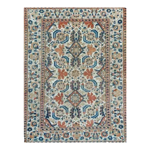 1950s Vintage Old Persian Bakhtiari Area Rug