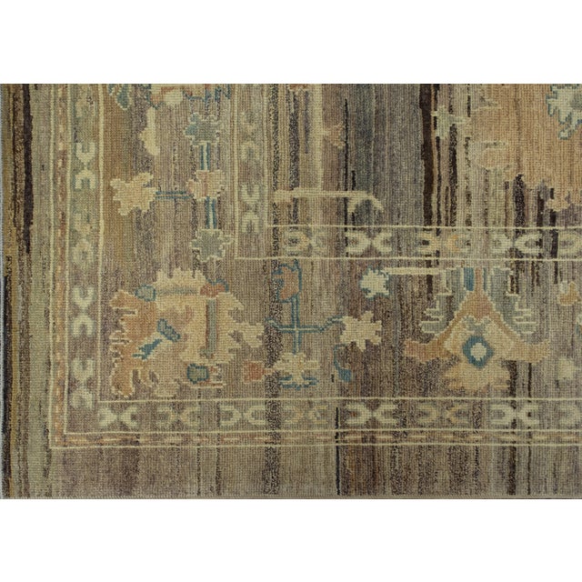 Turkish Old Wool Oushak Rug 8'9" x 12'1" For Sale - Image 4 of 7