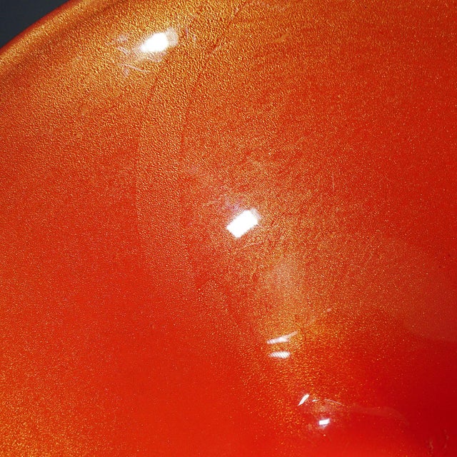Archimede Seguso (Attr.) 'Corallo Oro' Bowl, Murano Italy Ca. 1950s For Sale - Image 6 of 7