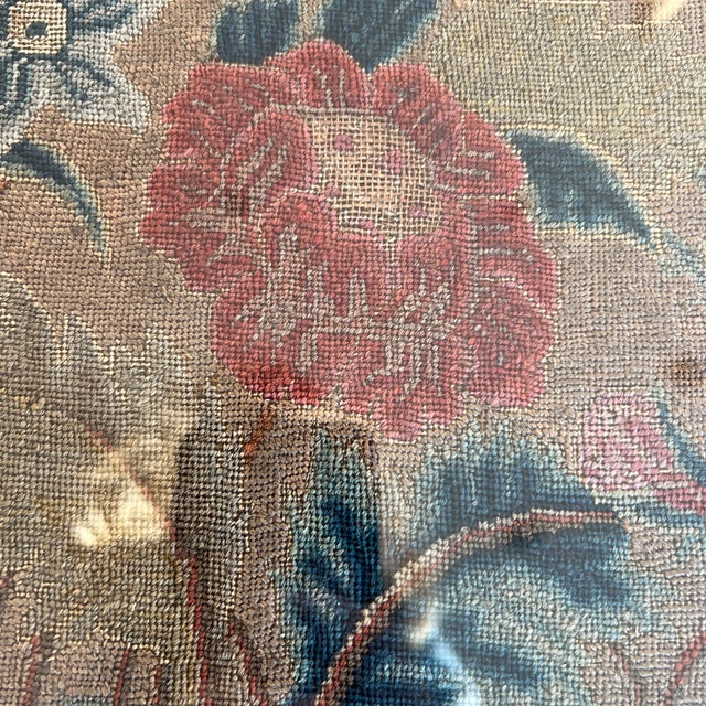 English Scottish 18th Century Tapestry Needlework Framed For Sale - Image 3 of 8