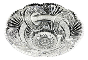Bohemia Crystal Centerpiece, 1980s