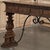 Mid Century Spanish Walnut Sofa Table ~ Console With Hand Forged Iron Stretcher For Sale - Image 10 of 18