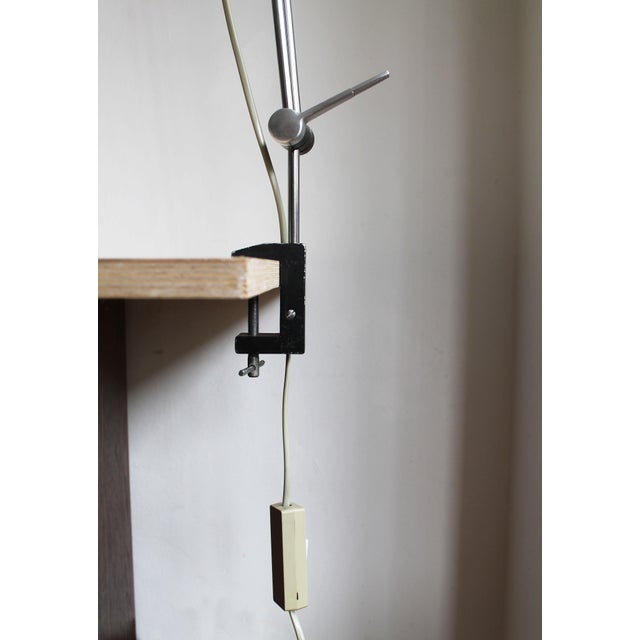Adjustable Orange Clamp Desk Lamp by Napako, 1960s For Sale - Image 10 of 15