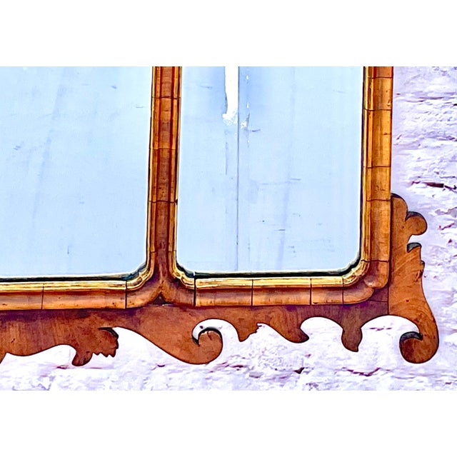 Late 18th Century Georgian Overmantel Mirror Walnut and Parcel Gilt For Sale - Image 5 of 8