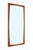 1960s, Denmark. Wall mirror with a solid teak frame. Very high-quality craftsmanship. Rather large for Danish mid-century...
