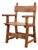 Rustic Carved Oak Iberian Side Chair, Spain, 1900 For Sale