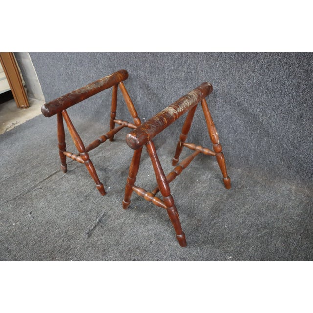 Oak Casket Stands For Sale - Image 4 of 7