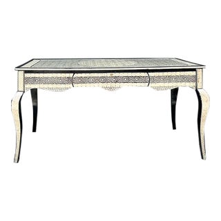 Vintage Moroccan Inlay Writing Desk For Sale