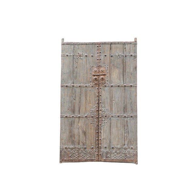 Antique Chinese Pine “Garden” Compound Gate For Sale - Image 4 of 5
