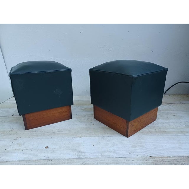 Set of Vintage Poufs, 1940 For Sale - Image 16 of 16