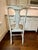 Bespoke 90” Wood & Iron Trestle Dining Table With 8 Custom Swedish Rococo Chairs by Slovack-Bass For Sale - Image 9 of 10