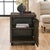 Wood Barrett Dark Charcoal Oak Cabinet For Sale - Image 7 of 12