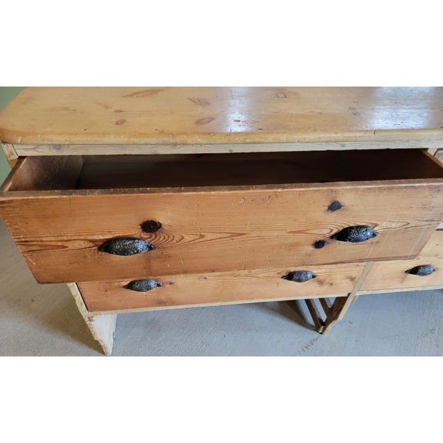 Antique Pine Store Counter / Cabinet With Drawers From Scotland - Circa 1880 For Sale - Image 6 of 13
