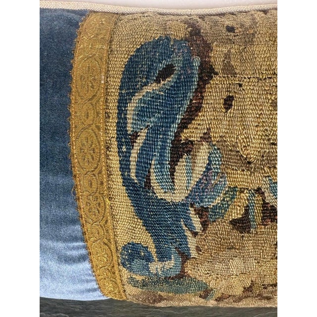 Pair of Pillows With 18th Century French Tapestry Panels by Melissa Levinson For Sale - Image 12 of 12