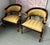 Art Nouveau Antique Pair of Art Nouveau Egyptian Revival Carved Wood and Gilt Statement Chairs For Sale - Image 3 of 10