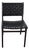 Andrianna Shamaris Modern Chair Series Double-Backed Leather Woven Chair For Sale