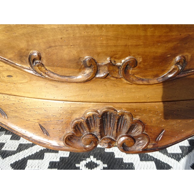 Louis XV Style Chest of Drawers in Walnut, 1950s For Sale - Image 17 of 18