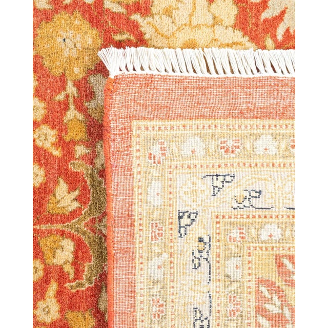 2000 - 2009 Mogul, One-of-a-Kind Hand-Knotted Area Rug - Orange, 8' 2" x 10' 2" For Sale - Image 5 of 8