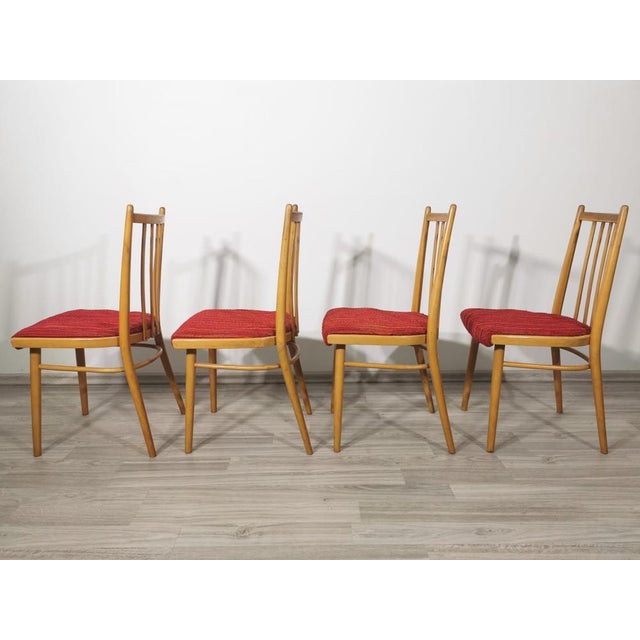 Dining Chairs attributed to Antonín Šuman for Ton, 1960s, Set of 4 For Sale - Image 6 of 18