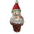 Vintage Demdaco Hand-Blown Glass Snowman Ice Cream Cone For Sale