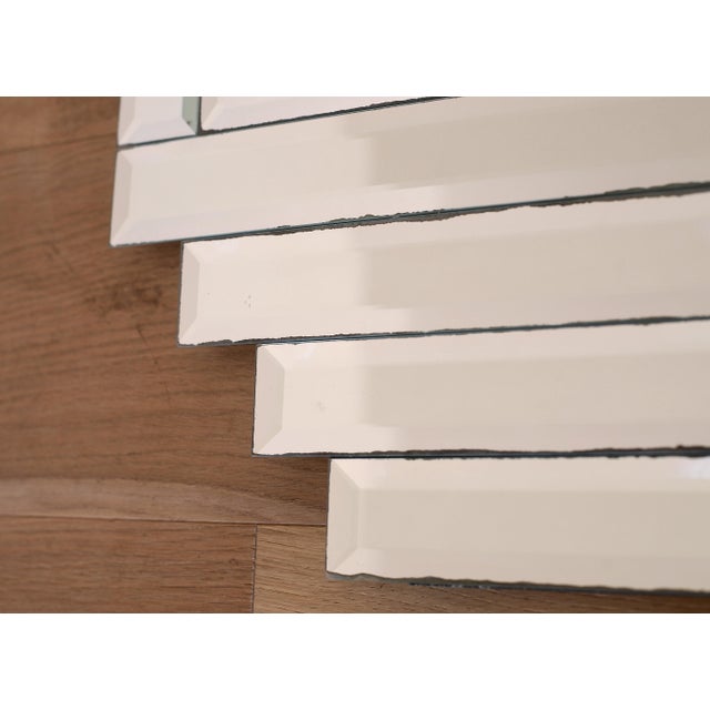 Vintage 1970s Art Deco Revival Cascade Mirror For Sale - Image 4 of 7