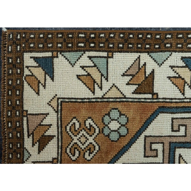 Early 21st Century Turkish Vintage Square Rug 3' x 3'6" #20564 For Sale - Image 5 of 8
