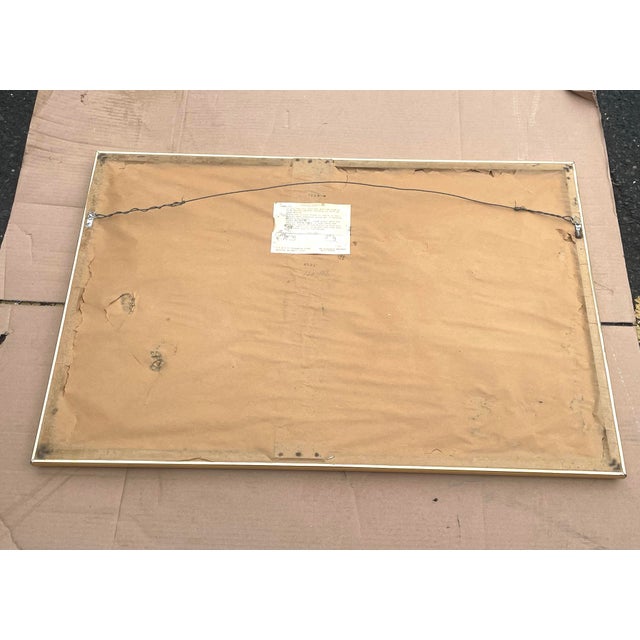 Glass 1960’s Hollywood Regency Asian Inspired Decorator Mirror For Sale - Image 7 of 10