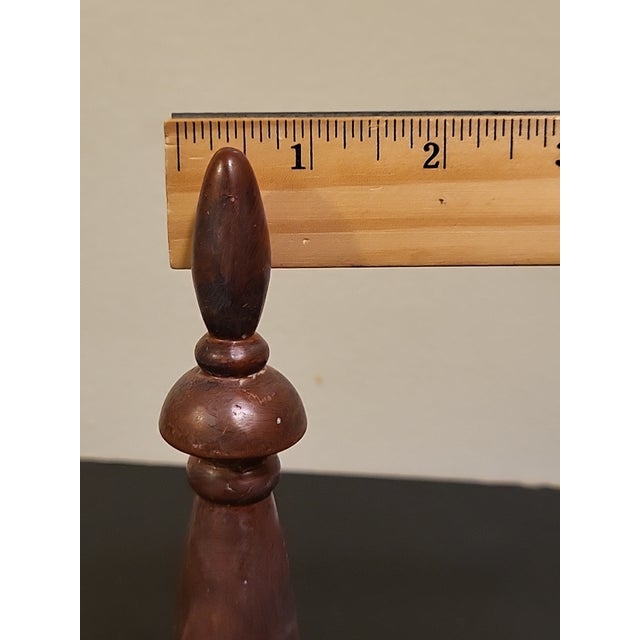 Vintage Copper Decorative Metal Finial For Sale - Image 9 of 11