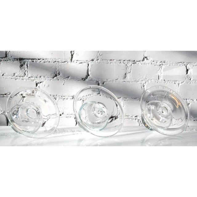 Glass German Diagonal Vases from Deru Design, Set of 3 For Sale - Image 7 of 12