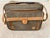 Brown Vintage Hartmann Tweed & Leather 2-Piece Luggage Set - Garment & Companion Bag Excellent Condition For Sale - Image 8 of 18